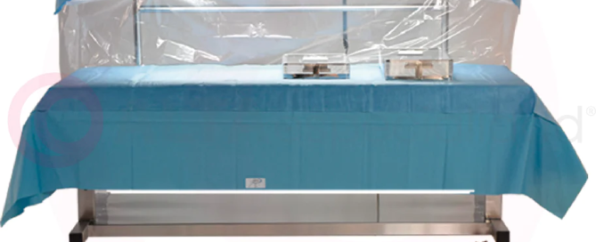 Pedigo - Mesa trasera de procedimientos quirúrgicos de 2 niveles