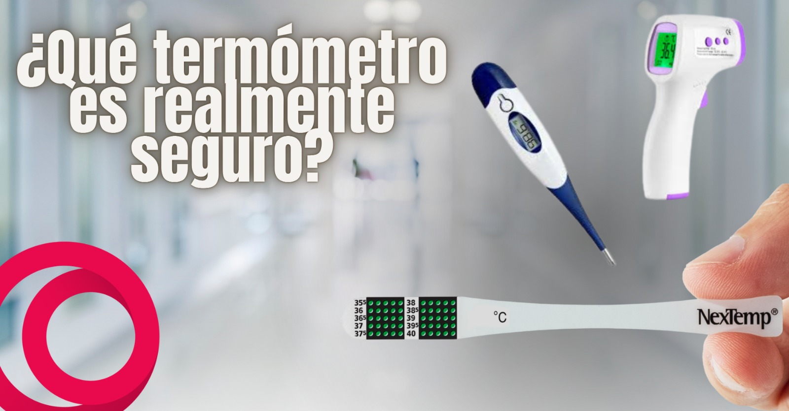 Termómetro clínico seguro para uso médico en hospital y consultorio